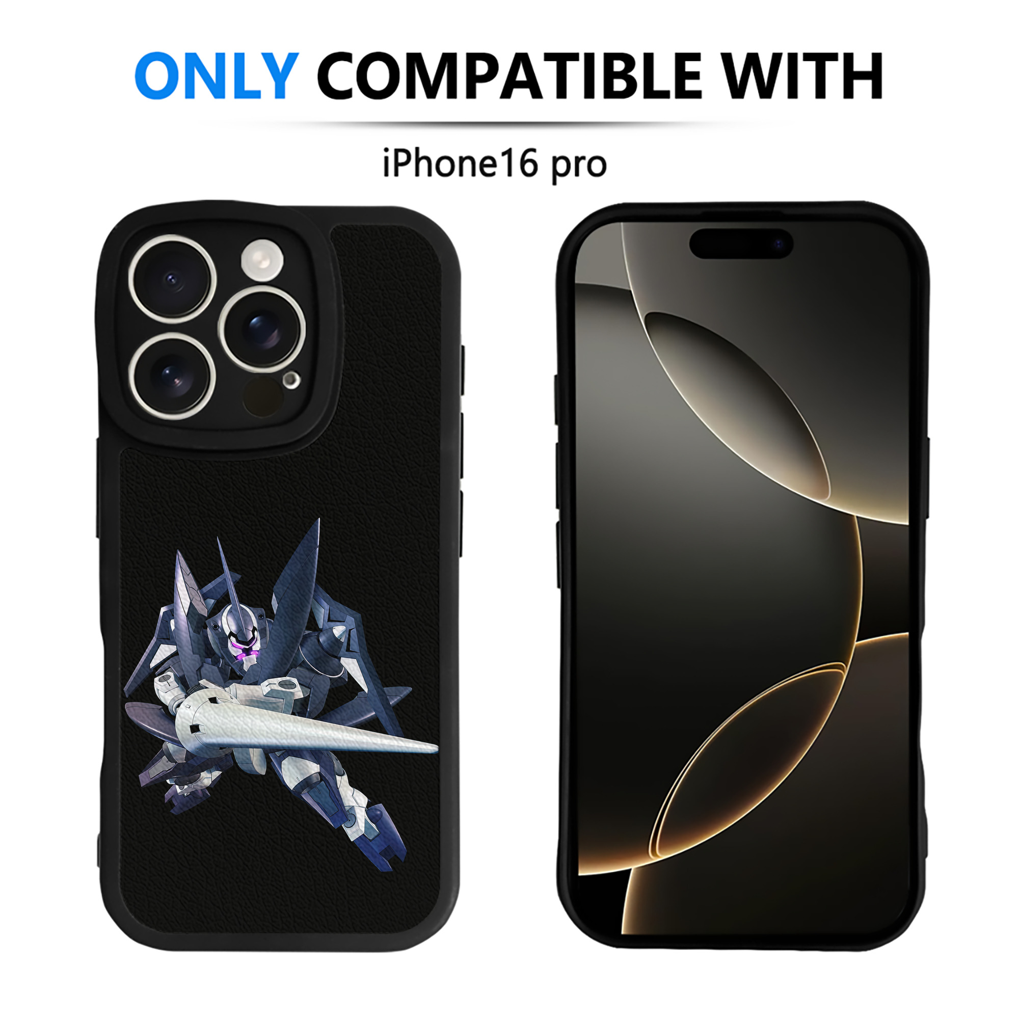 （画像用） 機動戦士ガンダム Mobile Suit Gundam 【iPhone 16シリーズ対応】シリコンスマホケース（レザー調） 材質：シリコン